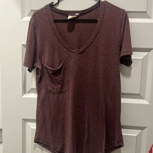 Maroon summer tee